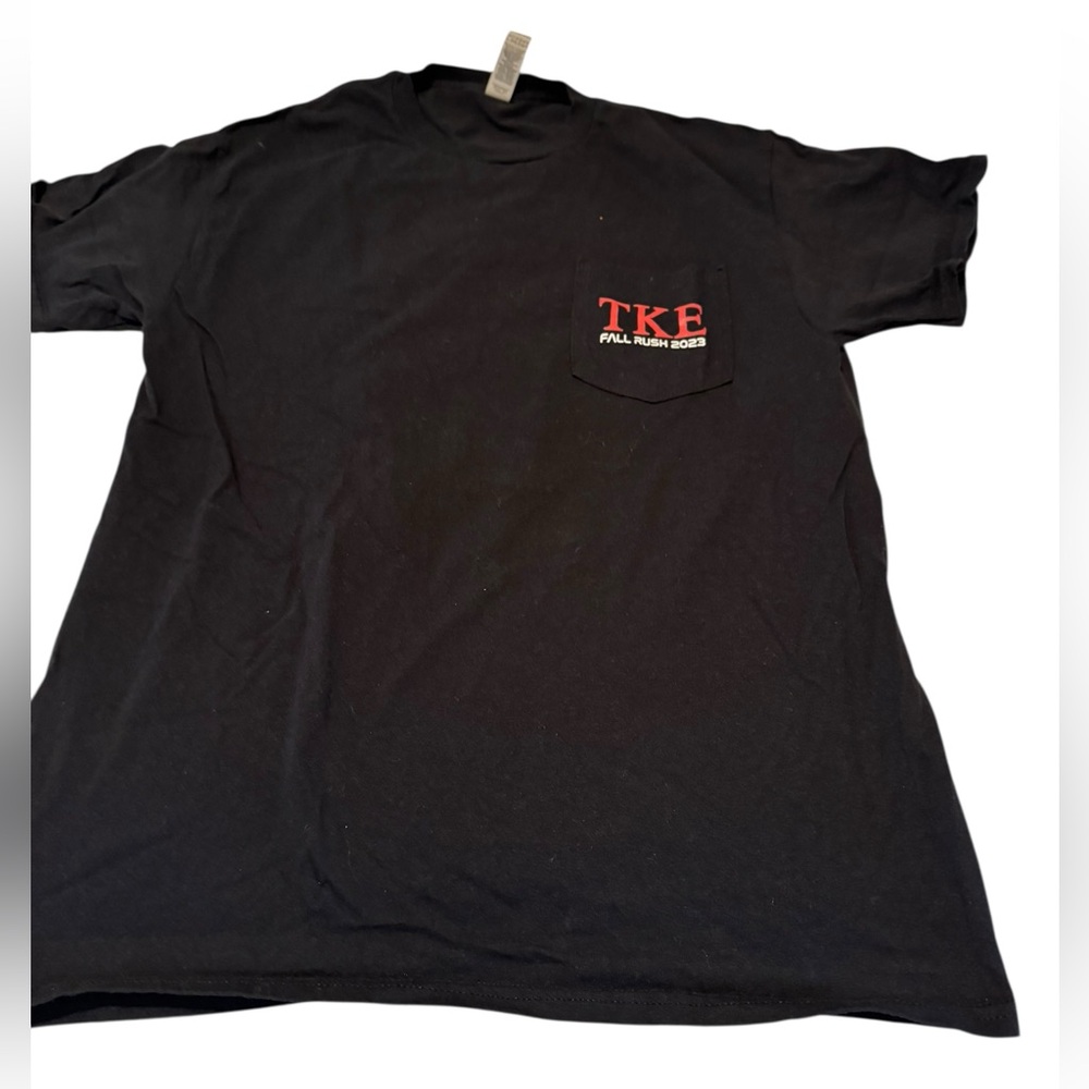 TKE Fall Rush Black Short Sleeve Tee. Size M. GUC - Picture 2 of 5